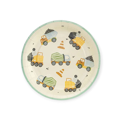 Picture of CONSTRUCTION VEHICLES PAPER PLATES 18CM - 6 PACK